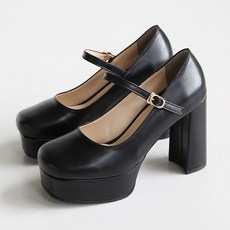 단골언니 여성용 메리제인 바비 가보시 펌프스 힐 10cm
