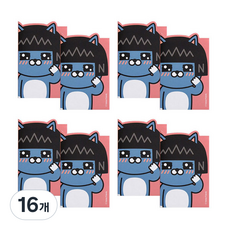 아이콘스 카카오프렌즈 4단 점착 메모지, 네오, 16개 네오, 16개