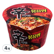 신라면 볶음면 큰사발 103g, 4개