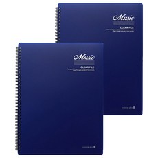 모닝글로리 7500 음악파일 30P, 네이비, 2개