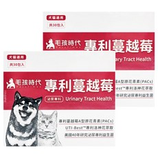 PetsTimes 毛孩時代 專利蔓越莓 犬貓適用, 泌尿道保健, 2盒