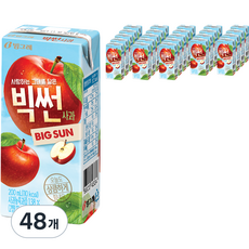 빅썬 사과 주스, 200ml, 48개