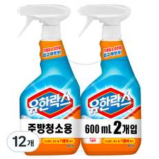 유한락스 주방청소용 세제, 600ml, 12개