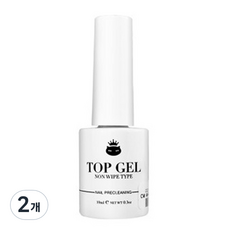 캣워크 논와이프 파우더 전용 탑 젤 10ml, 2개