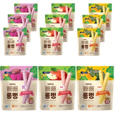 베베쿡 처음먹는 빼빼롱뻥 단호박 30g 4p + 사과 30g 4p + 자색고구마 30g 4p, 1세트 1세트