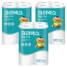 크리넥스 안심 천연펄프 키친타월, 120매, 12개 120매, 12개