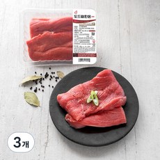 도드람한돈 1등급 안심 장조림용 (냉장), 500g, 3개