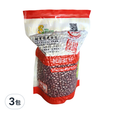 超賀 屏東紅豆 600g, 台灣在地農產新鮮採收, 無添加防腐劑及色素, 工廠通過HACCP及ISO22000認證, 3包
