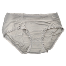 V腰冰絲石墨烯底孕婦褲, 孕產婦通用, V型托腹, 2XL, 灰色