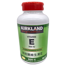 Kirkland 科克蘭 維生素E 350IU 300粒 軟膠囊, 300顆, 1罐