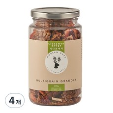 모던구루 시나몬 앤 베지터블 수제 그래놀라, 200g, 4개