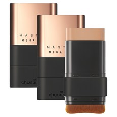 chosungah tm Mega Fit Master無暇絲絨雙頭粉底棒 SPF50+ PA++++ 16g, 02 Sand Beige, 2支