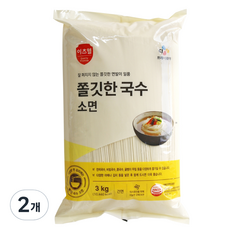 이츠웰 쫄깃한 국수 소면, 3kg, 2개