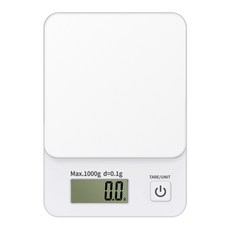 Home Planet 數位精密廚房秤, 白色, 1kg, DS04PCWH
