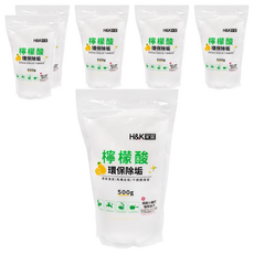 H&K 家居 檸檬酸, 環保除垢, 500g, 居家清潔/馬桶去垢/不銹鋼清潔, 6袋