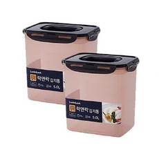 락앤락 뉴 김치통 정석 핑크, 2개, 5L