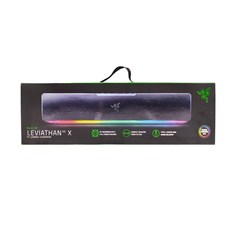 RAZER 雷蛇 利維坦巨獸喇叭 LEVIATHAN V2X，藍牙5.0技術，支援Razer應用程式，RGB燈光效果, 1個, Black