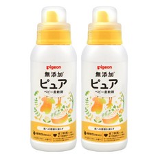 pigeon 貝親 無添加嬰兒衣物柔軟精, 600ml, 2瓶