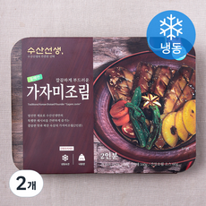 수산선생 동해안 가자미조림 (냉동), 470g, 2개