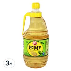 오뚜기 현미식초, 1.8L, 3개