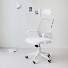 허리 편한 의자-추천-코시나 스파인 메쉬 의자 K100HW, 화이트