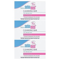 sebamed 施巴 嬰兒潔膚皂, pH5.5弱酸性, 添加多重保濕配方, 純淨小麥萃取, 德國原裝進口, 100g, 3盒