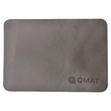 QMAT 10mm 運動跪墊 十字紋, 30*40公分, POE聚烯烴彈性體, 台灣產, S(30 x 40cm), 黑灰色, 1個