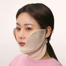 가야골프 여성용 U 자외선 차단 스포츠 골프 마스크, 베이지