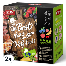 데이스포 전연령 강아지 명품 수제 소프트사료 10p, 과일, 1kg, 2개 2개, 1kg, 과일