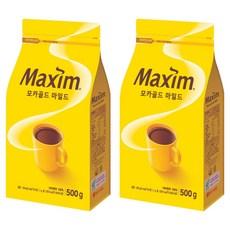 Maxim 麥心 黃金摩卡咖啡粉, 500g, 1包, 2包