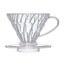 HARIO 好璃奧 V60透明01樹脂濾杯, 1個, 單件