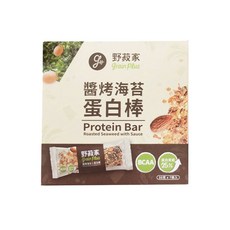 grain plus 野菽家 穀物蛋白棒 醬烤海苔 7條裝 含BCAA 蛋白質含量超過25%, 210g, 1盒