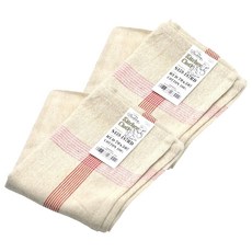 DULTON 100%印度綿 家事布 擦拭巾 抹布 擦手巾 含掛帶可吊掛 50 x 70cm 粉紅線條, 2條