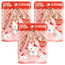 BUNNYLAND Hello Kitty公仔鑰匙圈, 3個