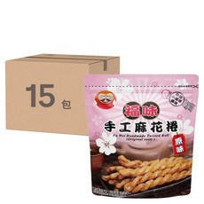 福味 手工麻花捲, 台灣小琉球直送, 原味, 75g, 15包