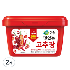 신송 당류와 칼로리를 줄인 맛있는 고추장, 500g, 2개