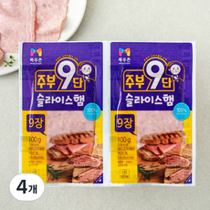 주부9단 농협목우촌 슬라이스 햄, 100g, 4개