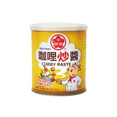 牛頭牌 咖哩炒醬,嚴選上等咖哩粉,香氣持久,口感濃郁,省去備料調味麻煩,適用各式炒、煮、湯類料理,不添加防腐劑、人工色素, 737g, 1罐