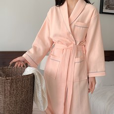 Life GONGyOU 高級華夫格浴袍 L, 1個, 白色