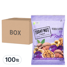 TODAY NUT 水果乾堅果隨身包 20g 50包 [箱裝], 100包