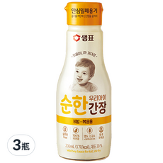 Sempio 膳府 幼兒料理醬油，拌和炒用, 200ml, 3瓶