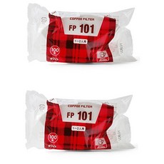 칼리타 101 백색 필터, 100개, 2개 100매, 2개