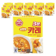 오뚜기3분 카레 순한맛, 200g, 12개