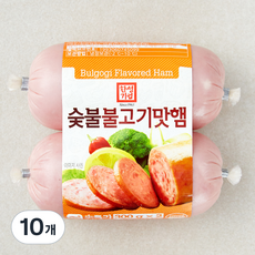 한성기업 숯불 불고기맛햄, 300g, 10개