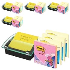 3M Post-it 3M DS330水晶分配器包 分配器+彈出式替換芯 4片, 5個