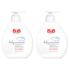 비앤비 베이비 샴푸 & 바스, 2개, 200ml