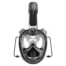 DUALBREATHER 第三代自由潛水 V3 浮潛面罩, 黑色