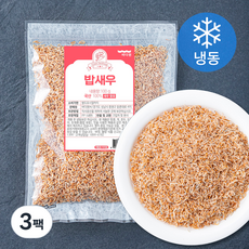 바다원 국내산 밥새우 (냉동), 3팩, 100g