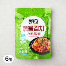 풀무원 들기름 볶음김치, 190g, 6개