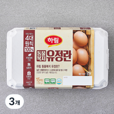 하림 동물복지 인증 유정란 780g, 15구, 3개